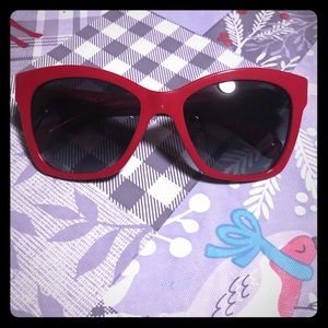 Red Chanel Sunglasses